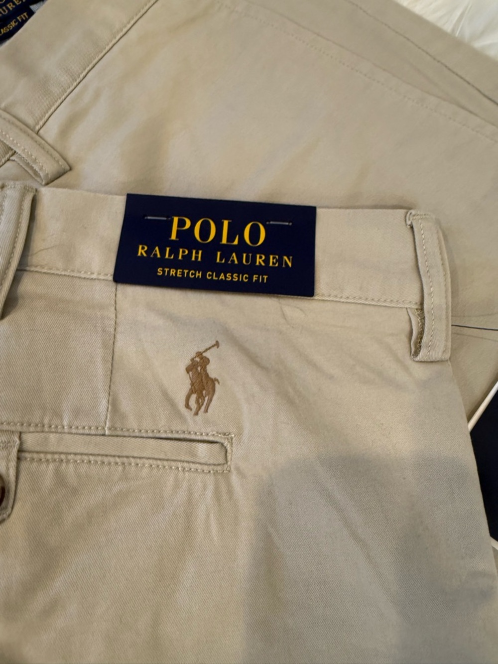 Ralph Lauren Tan Cotton Chino Pants - Picture 3 of 4